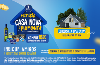 Promoção Gomes da Costa 2023 Casa Nova e PIX na conta