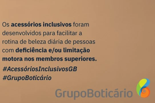 Promoção O Boticário 2024 Acessórios Inclusivos