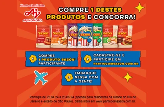 Promoção Partiu com Sazón 2024