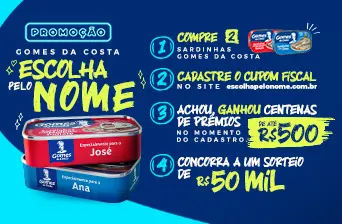 Promoção Gomes da Costa 2023 Escolha Pelo Nome