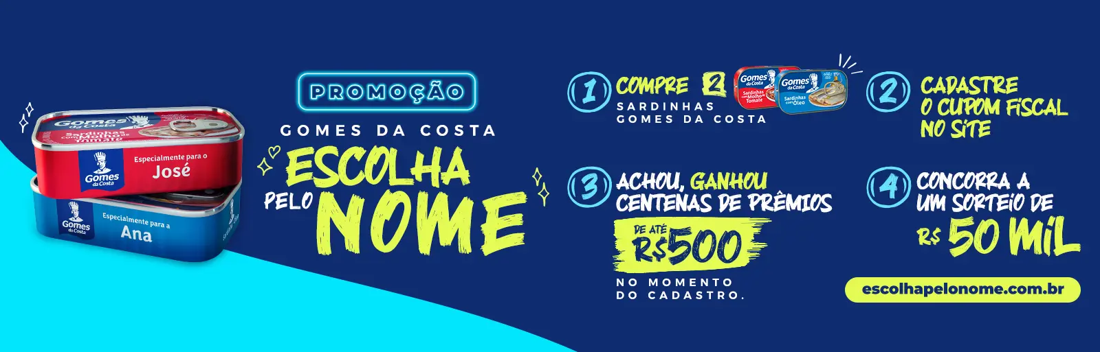 Promoção Gomes da Costa 2023 Escolha Pelo Nome