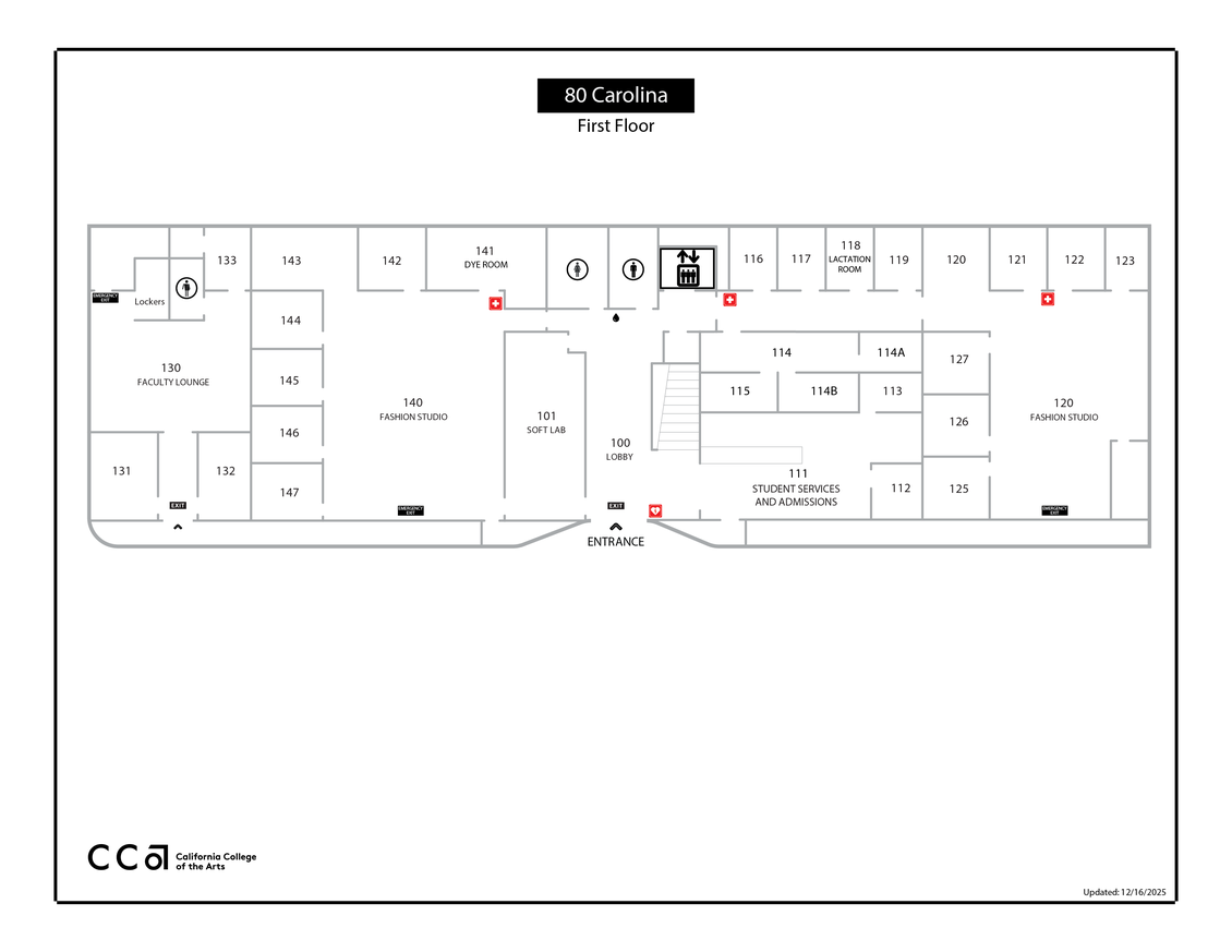 CCA 80 Carolina - First Floor Map