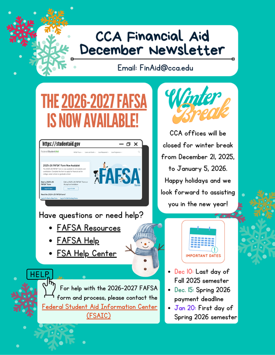 December 2026 Newsletter