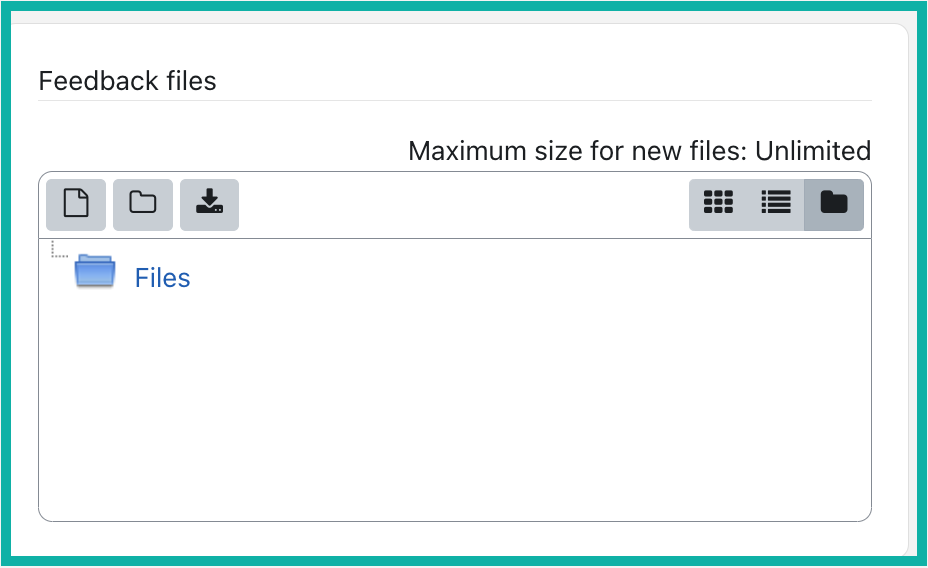 the feedback files page