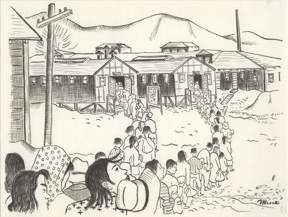 Mine Okubo, Untitled, 1942-1944