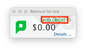 Adding Credit