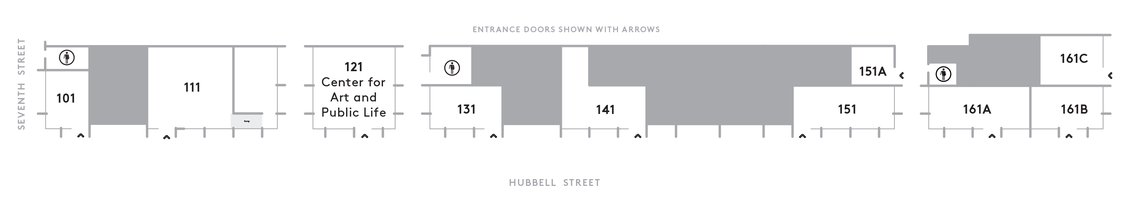 CCA Hubbell Street Galleries Map