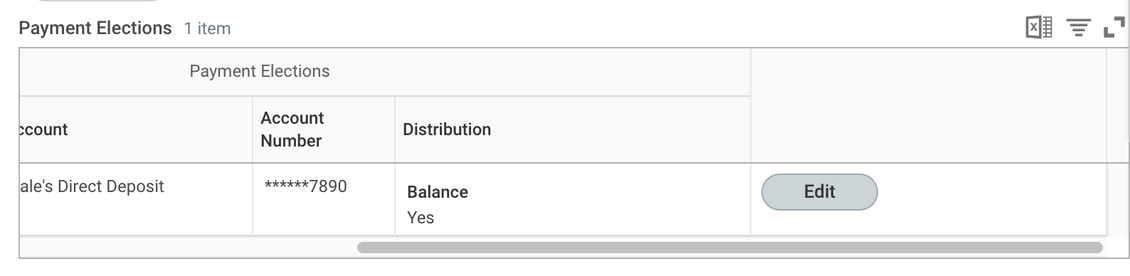 Payment Elections table Edit button