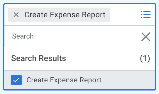 Selection within Start on My Behalf field's search results