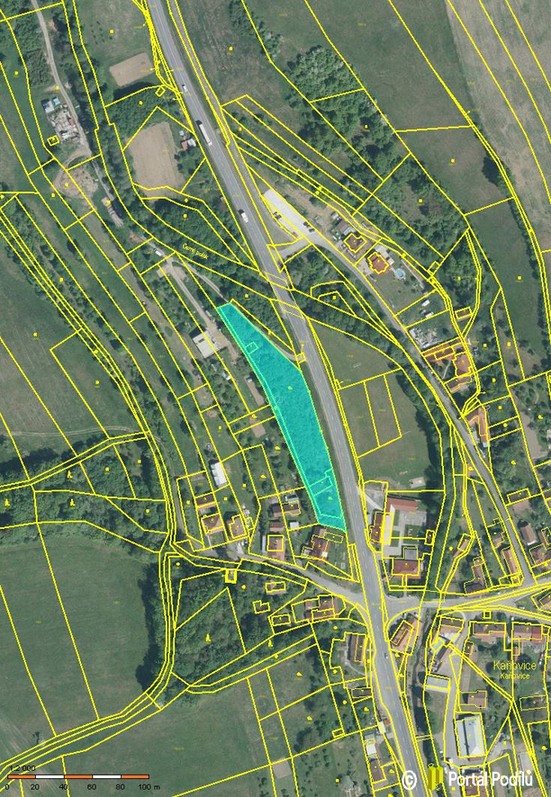 Nemovitosti s pozemky v obci Kaňovice