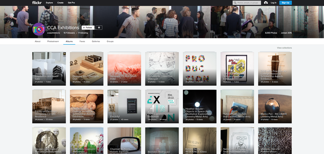 CCA Exhibitions Flickr Archives