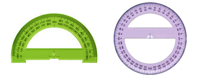 Cómo medir ángulos usando el transportador