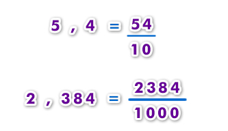 decimal a fracción