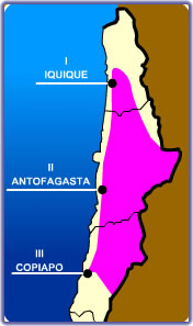 atacameños Ubicación geográfica