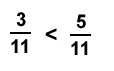 Fracciones con igual numerador