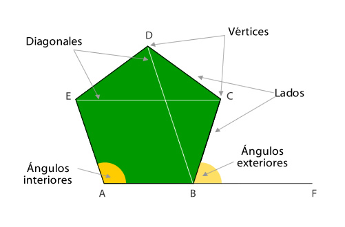 elementos de un polígono