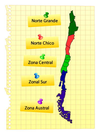 zonas naturales en Chile