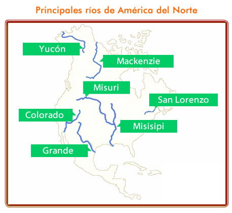 mapa de rios de america del sur