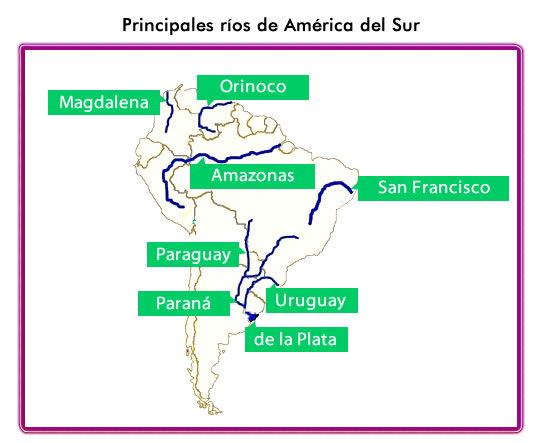 ríos de américa del sur