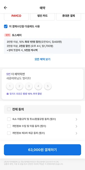 결제 화면