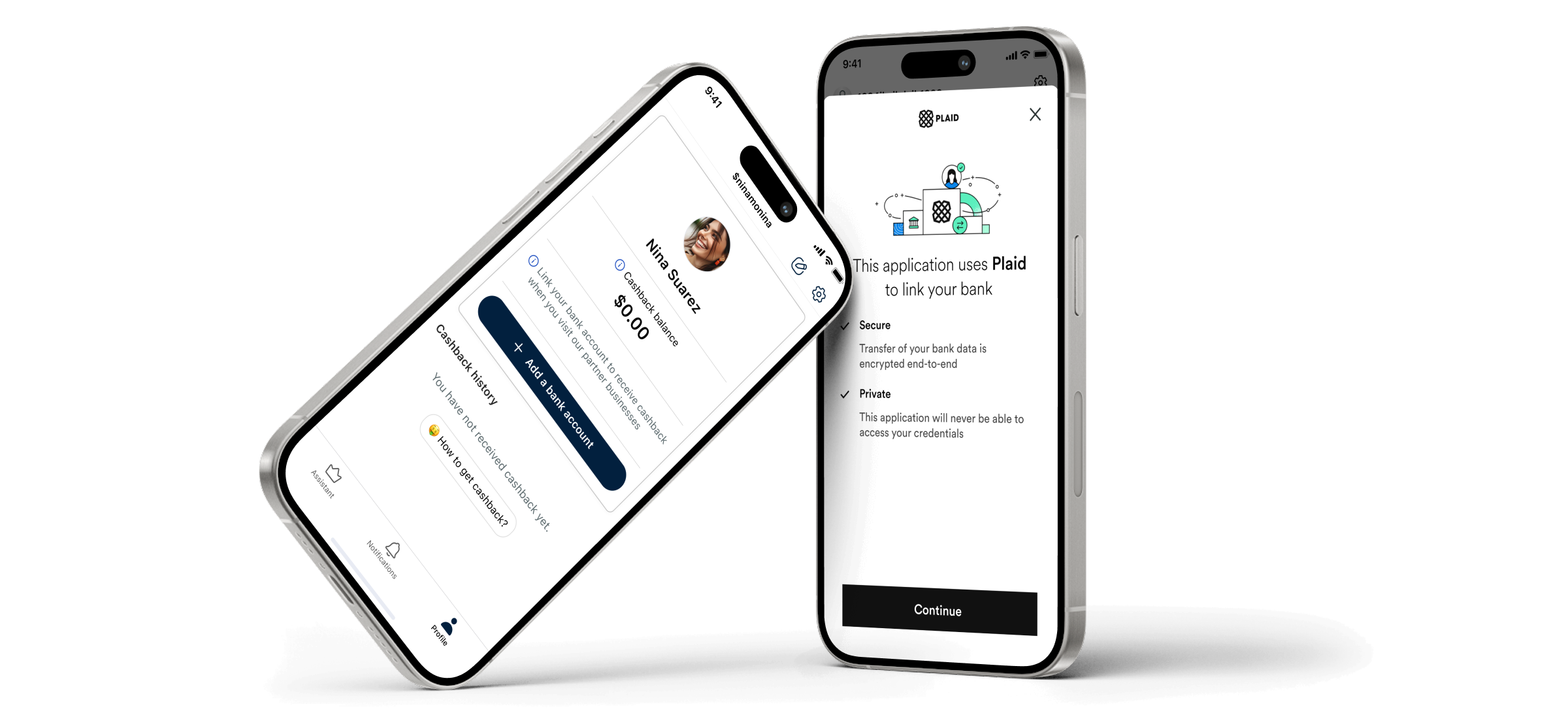 Plaid integration concept showing notifications