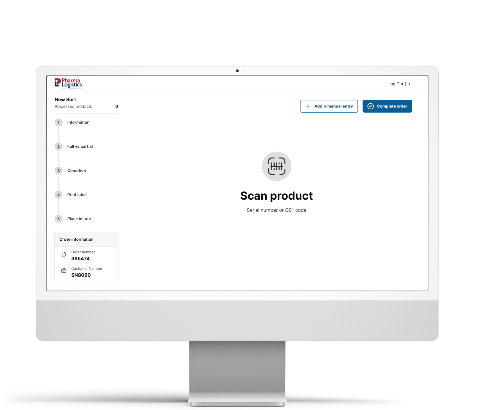 Conditional logic — intelligent stepper for warehouse intake