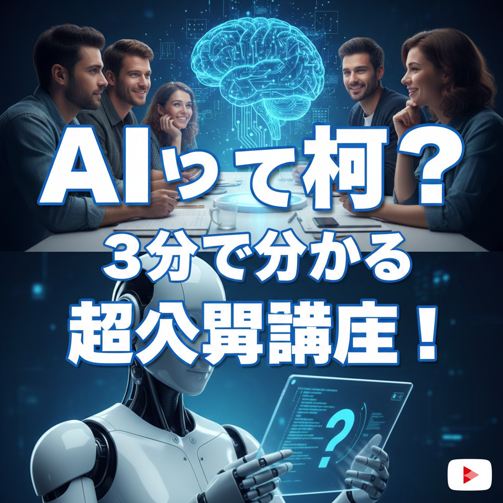 AIって何？３分で分かる超入門講座！