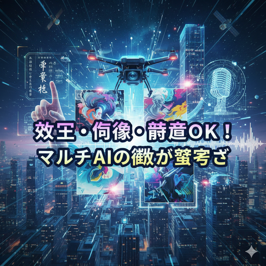 文字・画像・音声OK！マルチAIの進化が凄すぎ