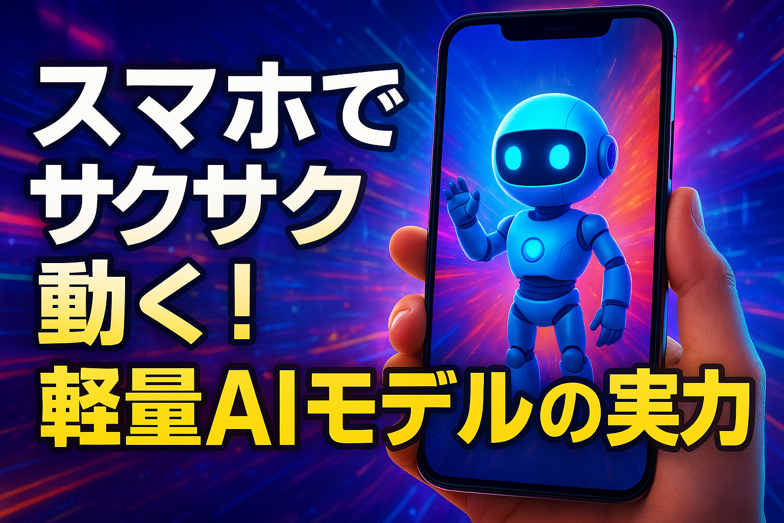スマホでサクサク動く！軽量AIモデルの実力