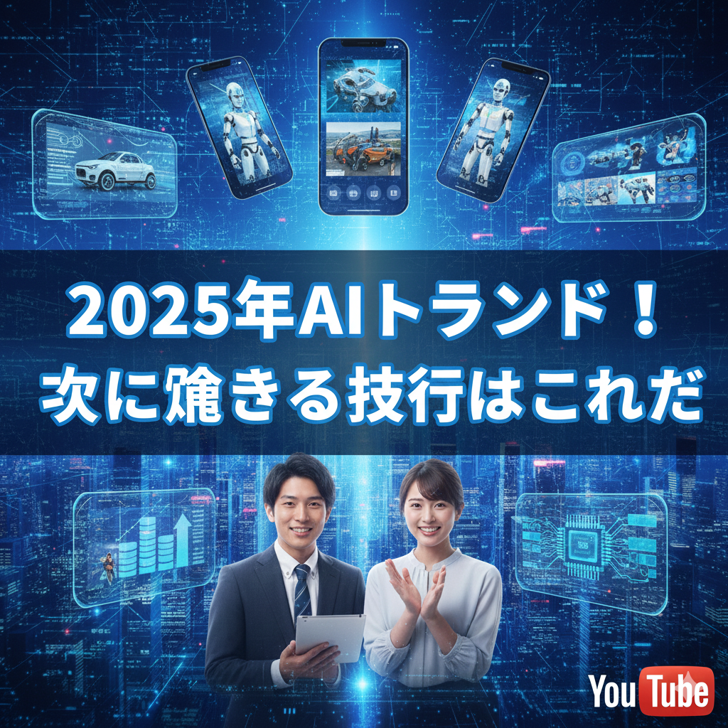 2025年AIトレンド！次に稼げる技術はこれだ