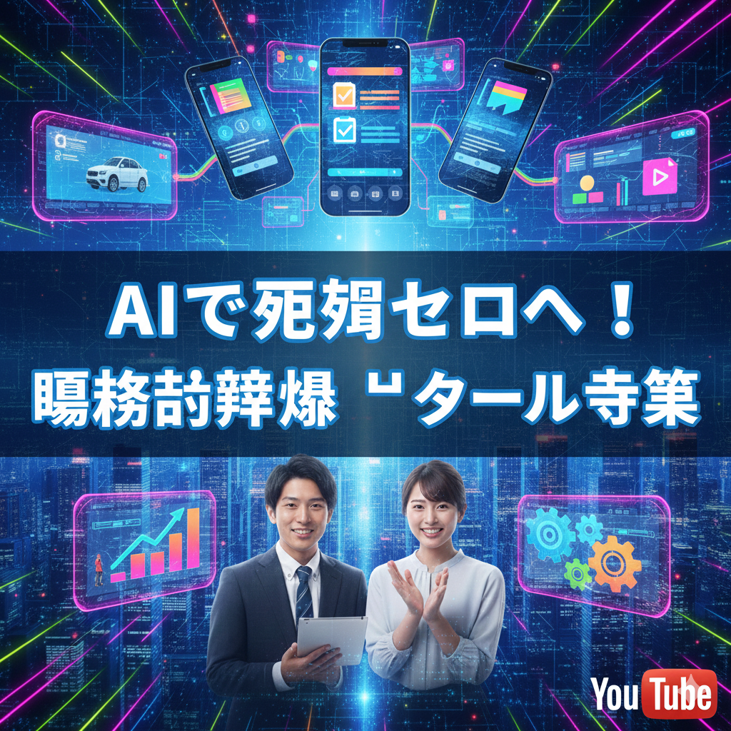 AIで残業ゼロへ！業務効率爆上げツール特集