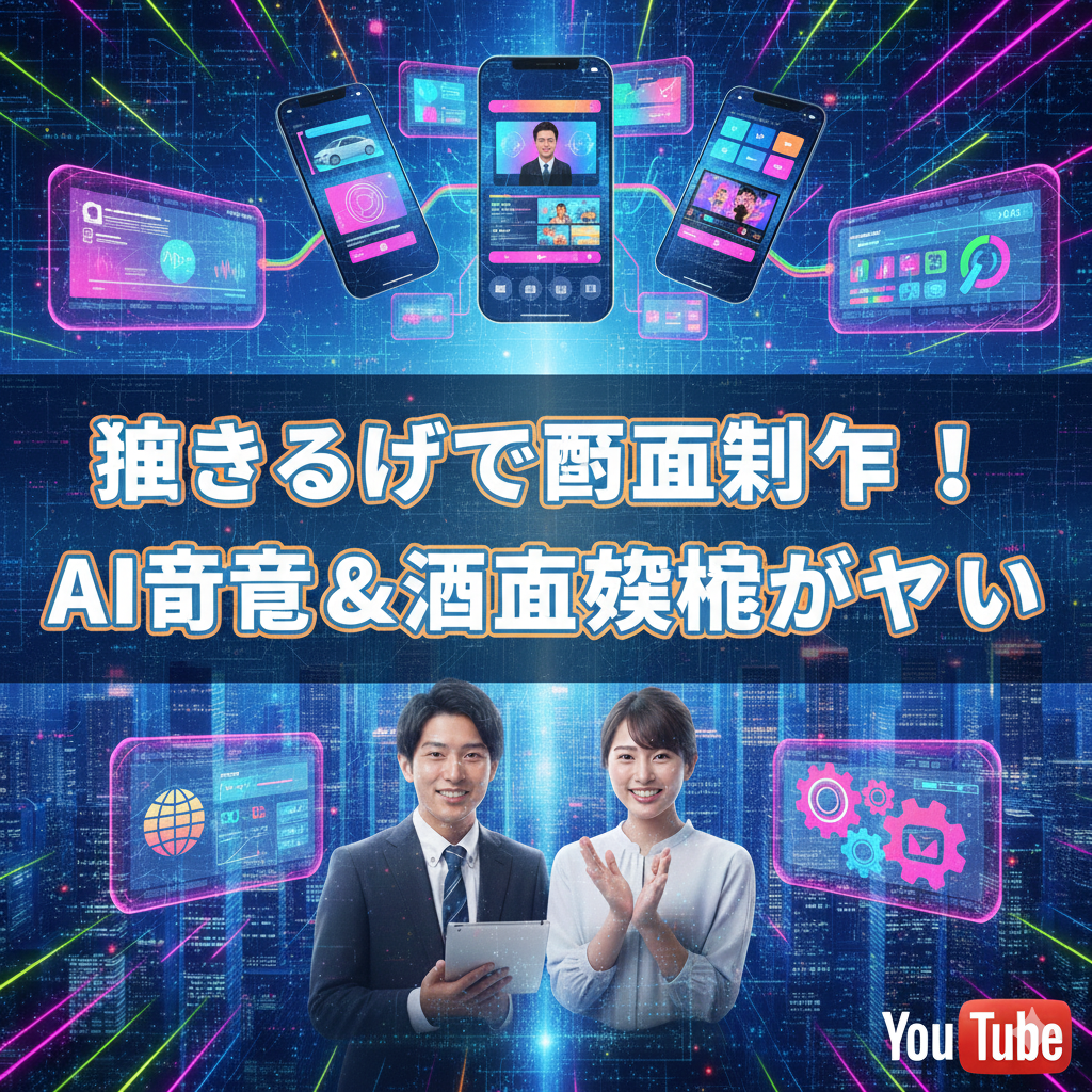 喋るだけで動画制作！AI音声＆動画革命がヤバい