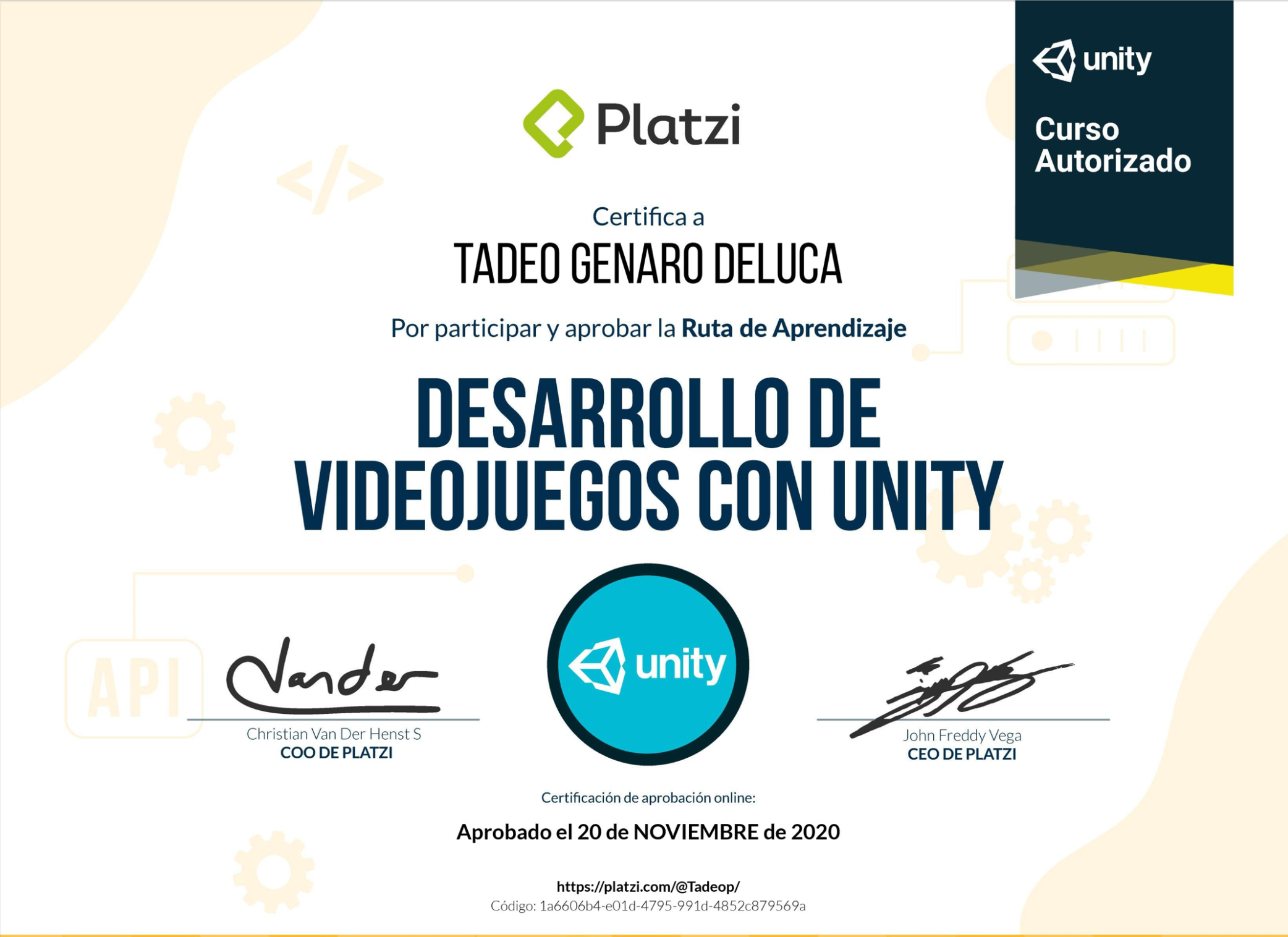 Desarrollo de Videojuegos con Unity