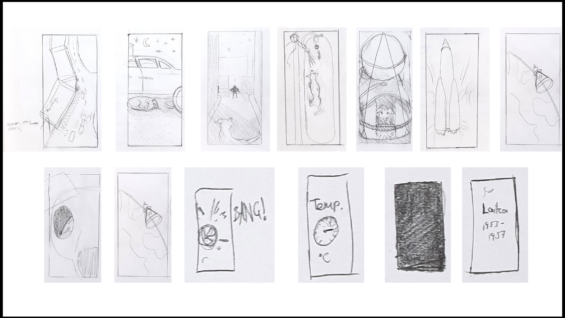 Scripted scenes sketches