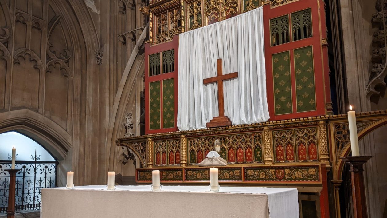 Lenten altar