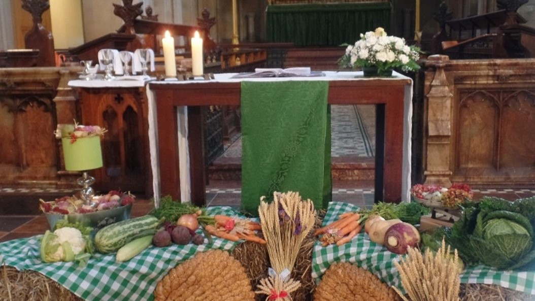 Harvest Altar at St Mary's