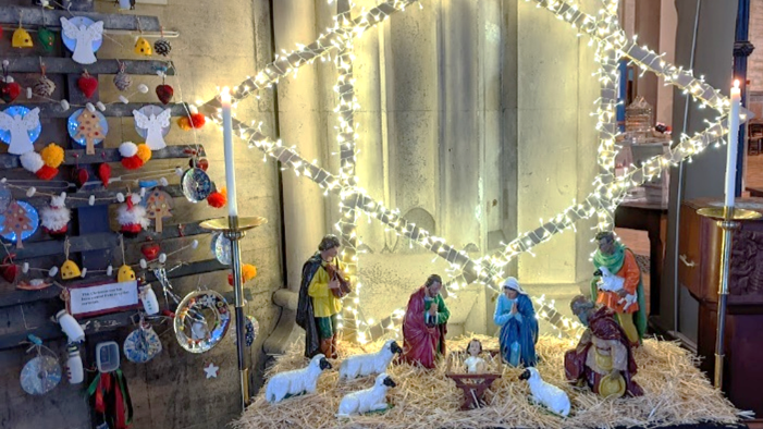 The crib scene at St Mary's