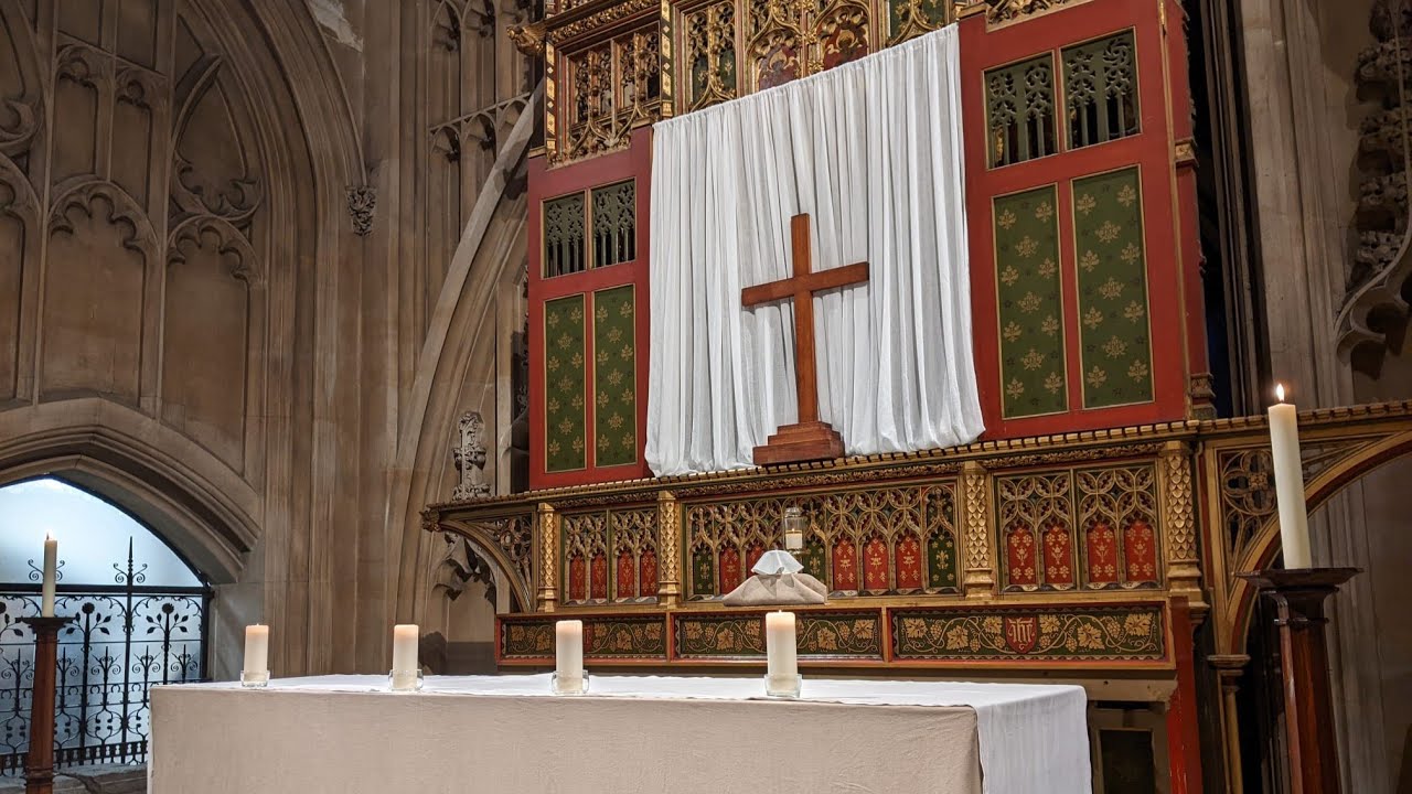 The Lenten altar