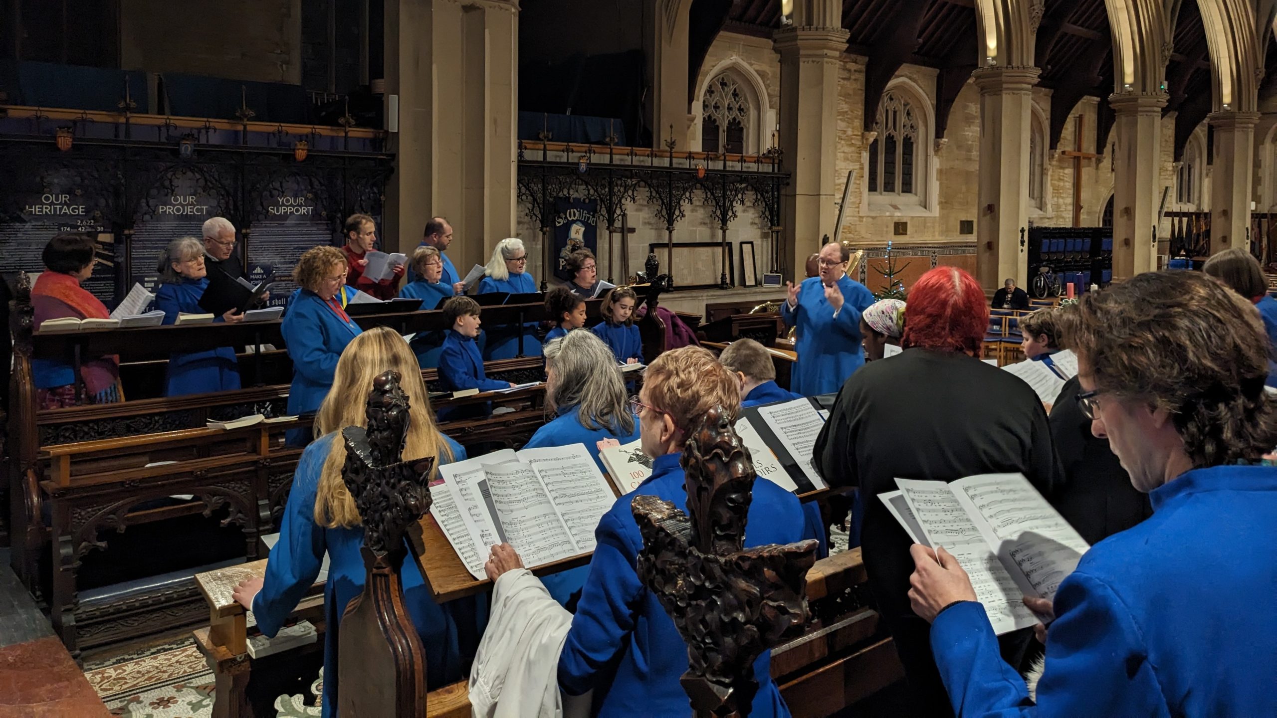 The choir of St Mary's