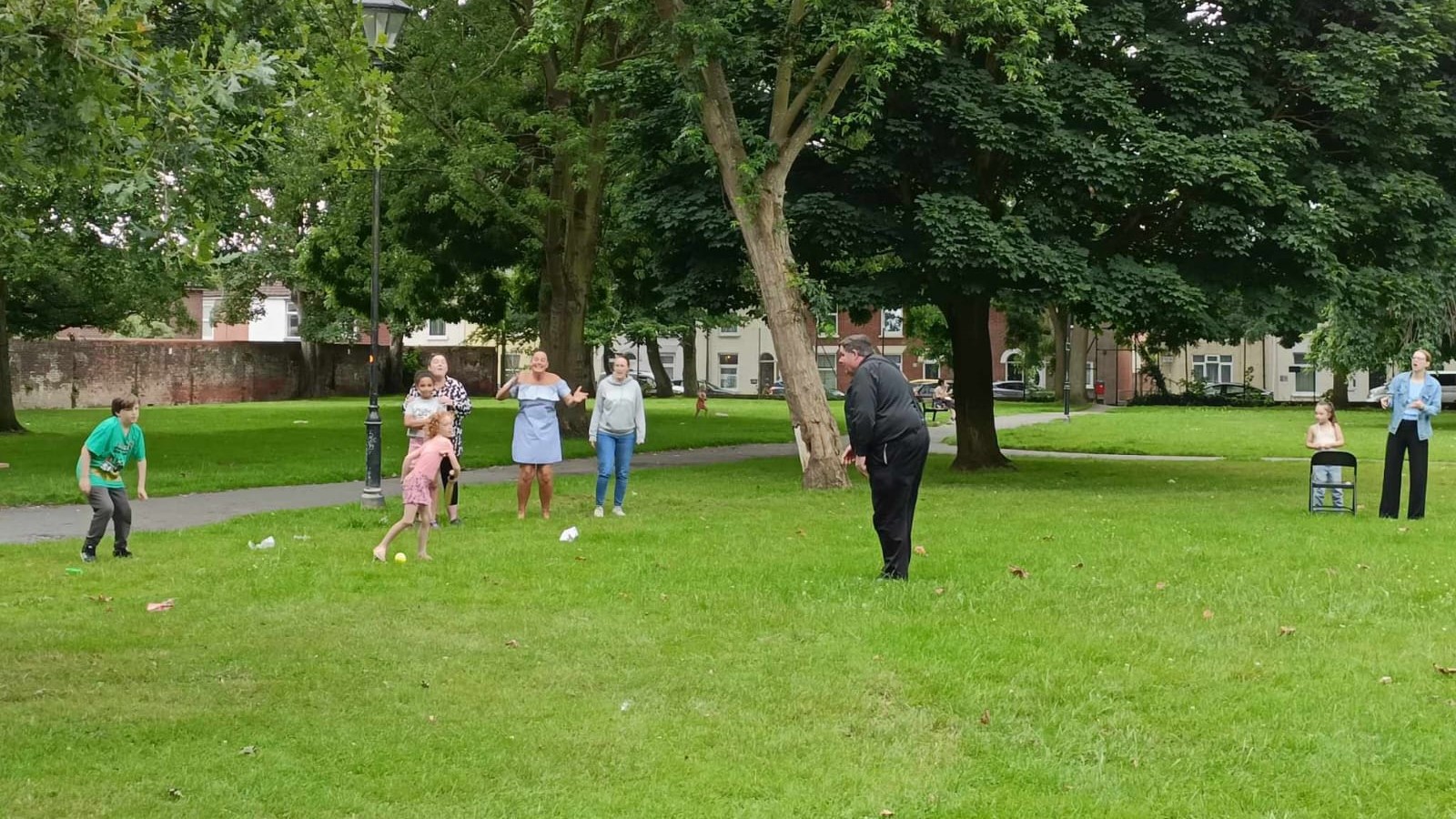 Rounders in the churchyard