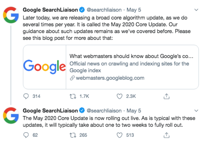 google-core-algorithm-2020-announce