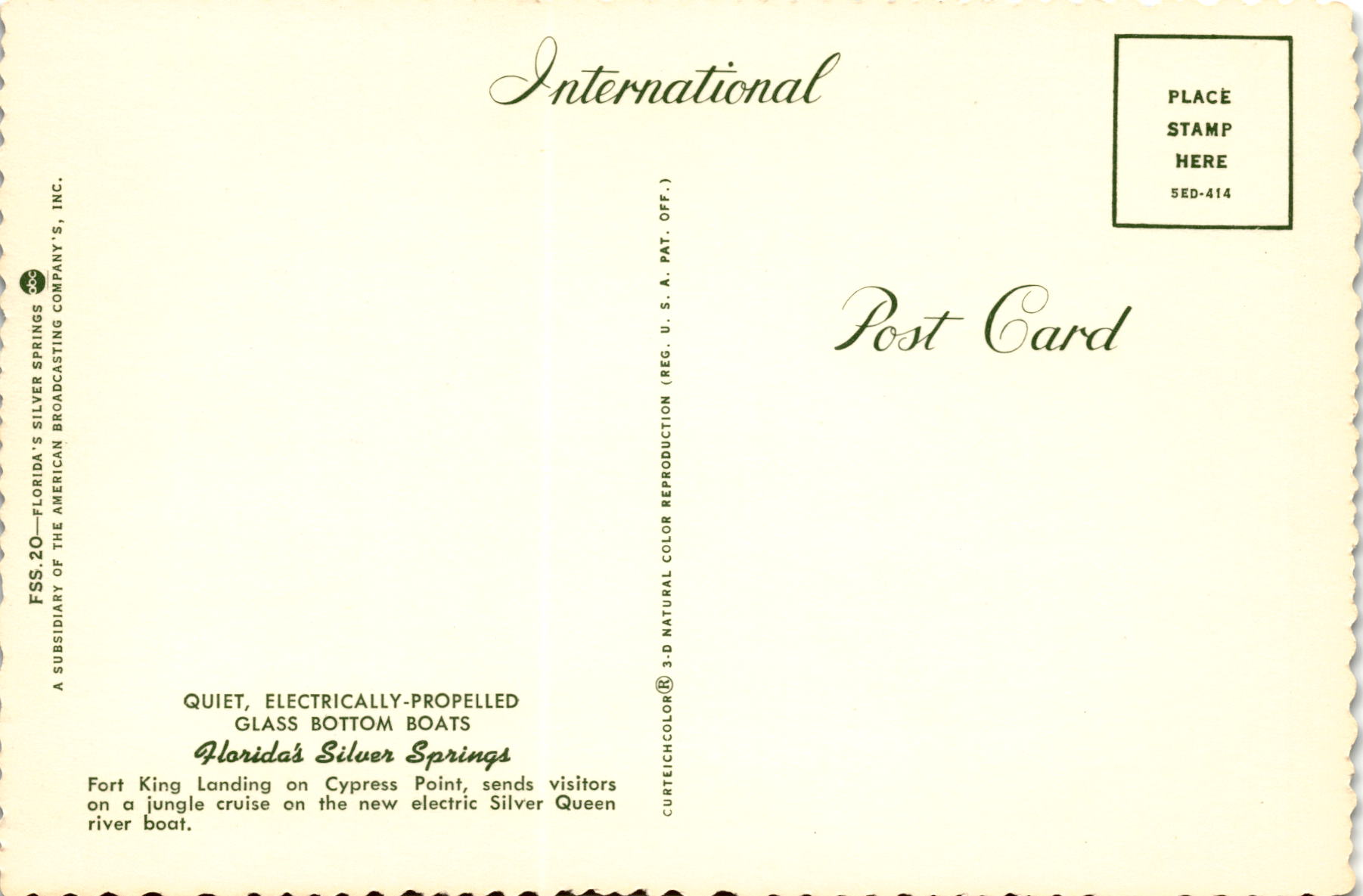 Back of Postcard