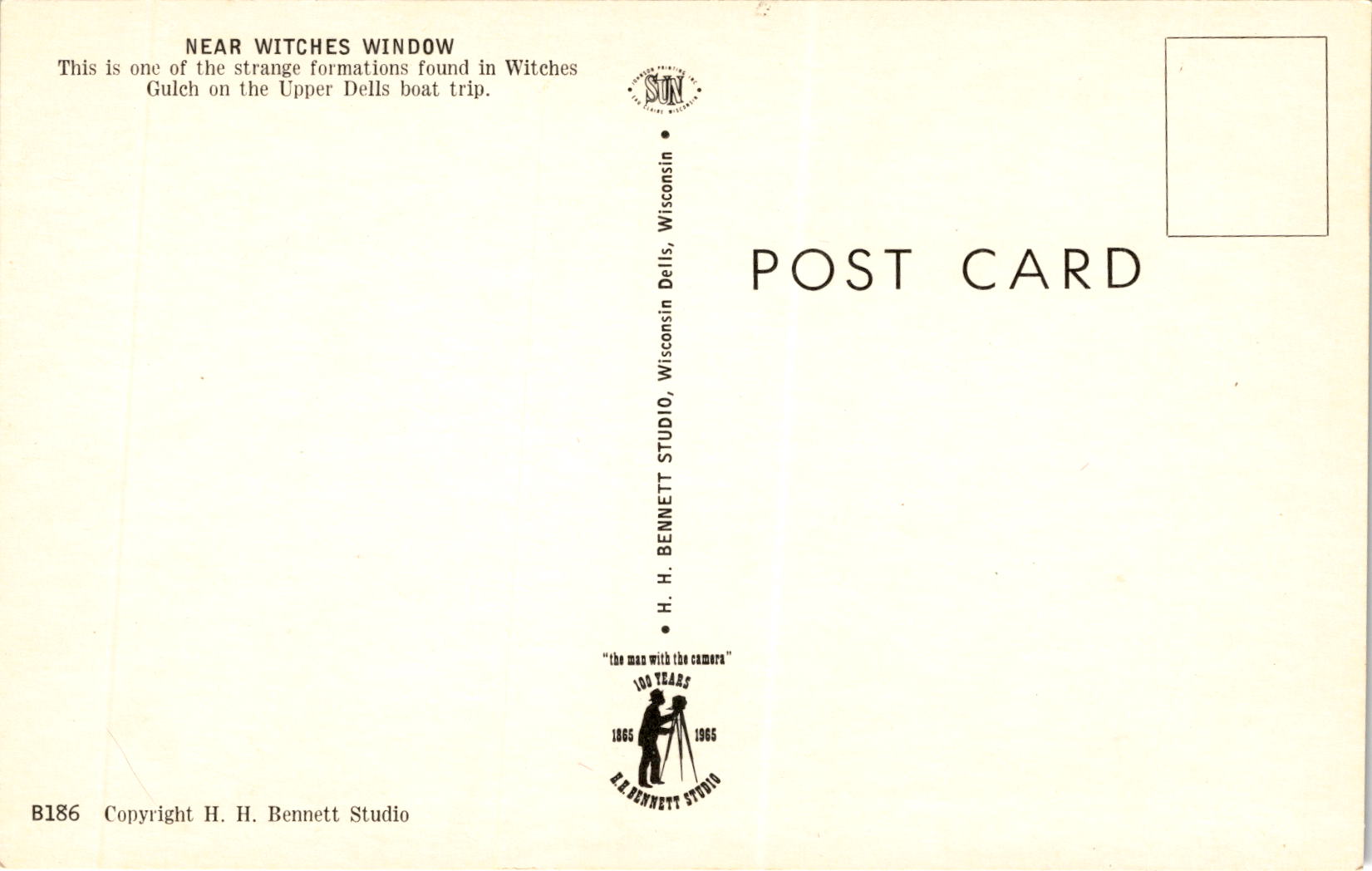 Back of Postcard