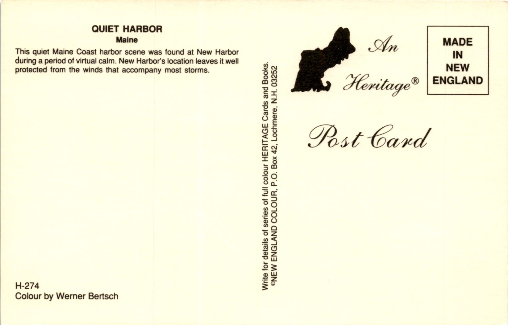 Back of Postcard