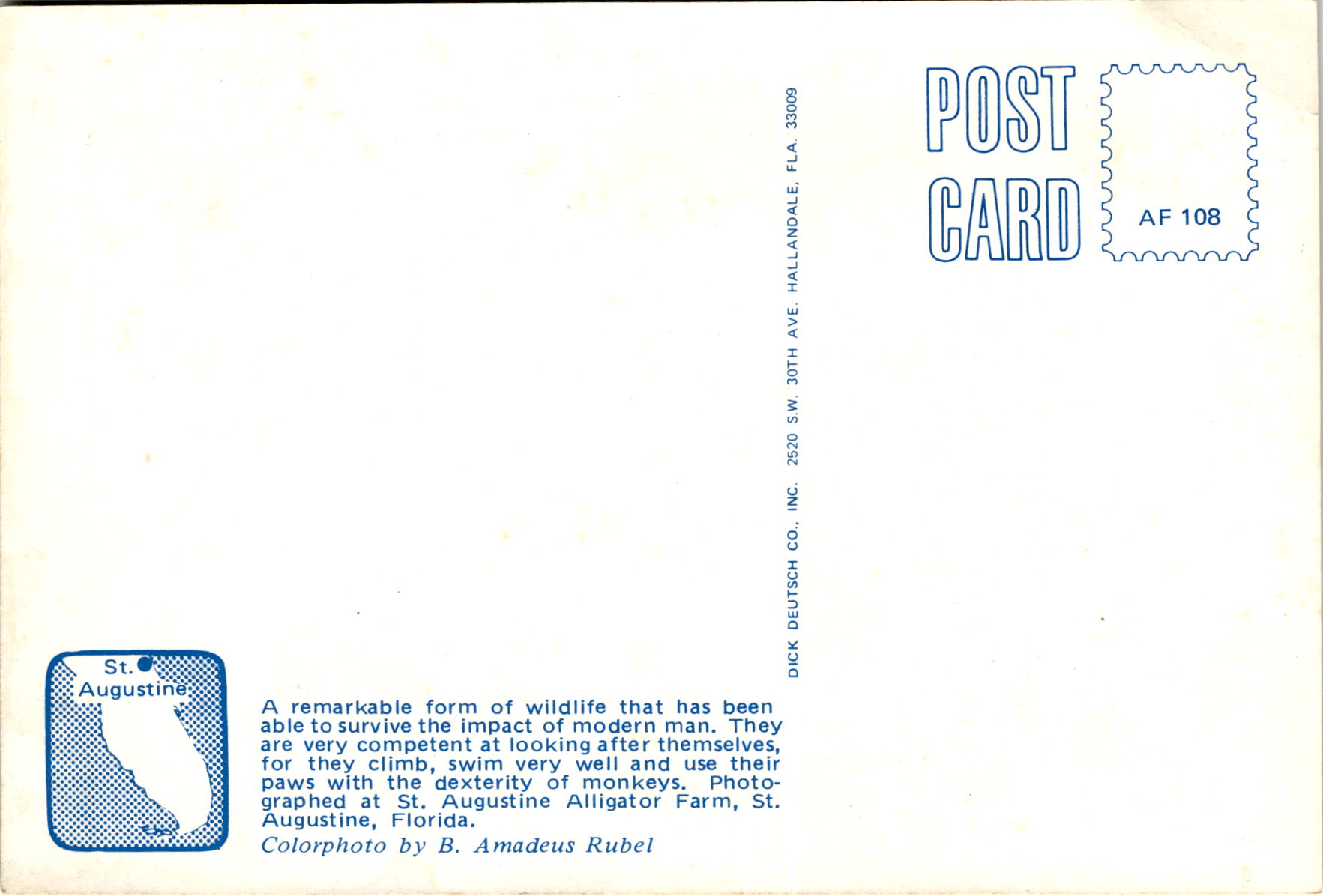 Back of Postcard