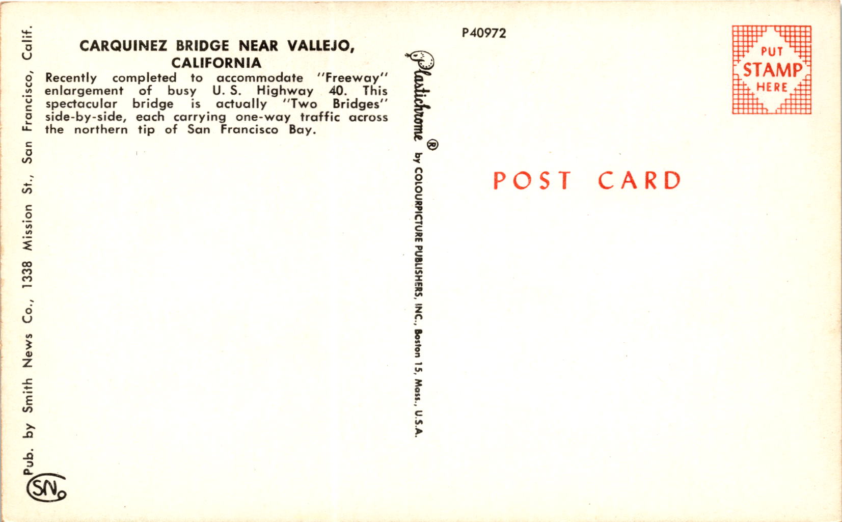 Back of Postcard