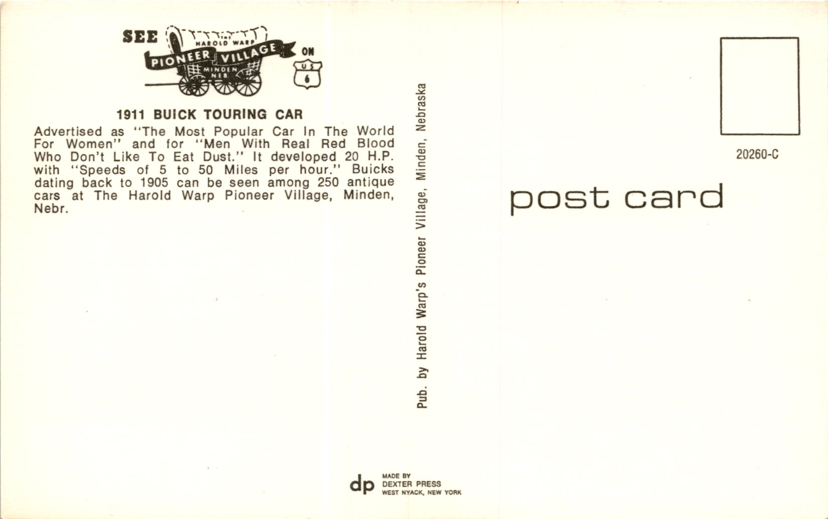 Back of Postcard