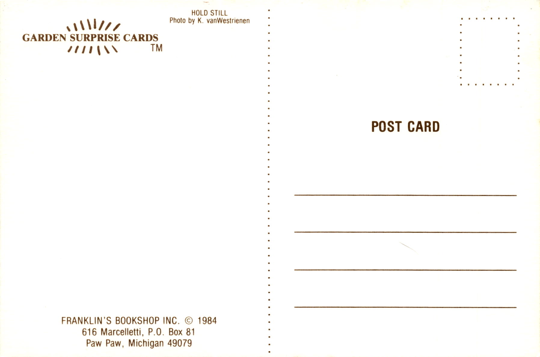 Back of Postcard