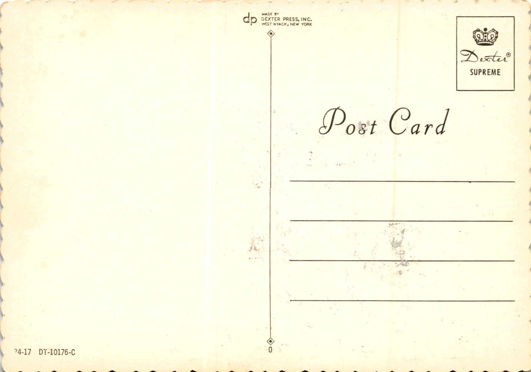 Back of Postcard