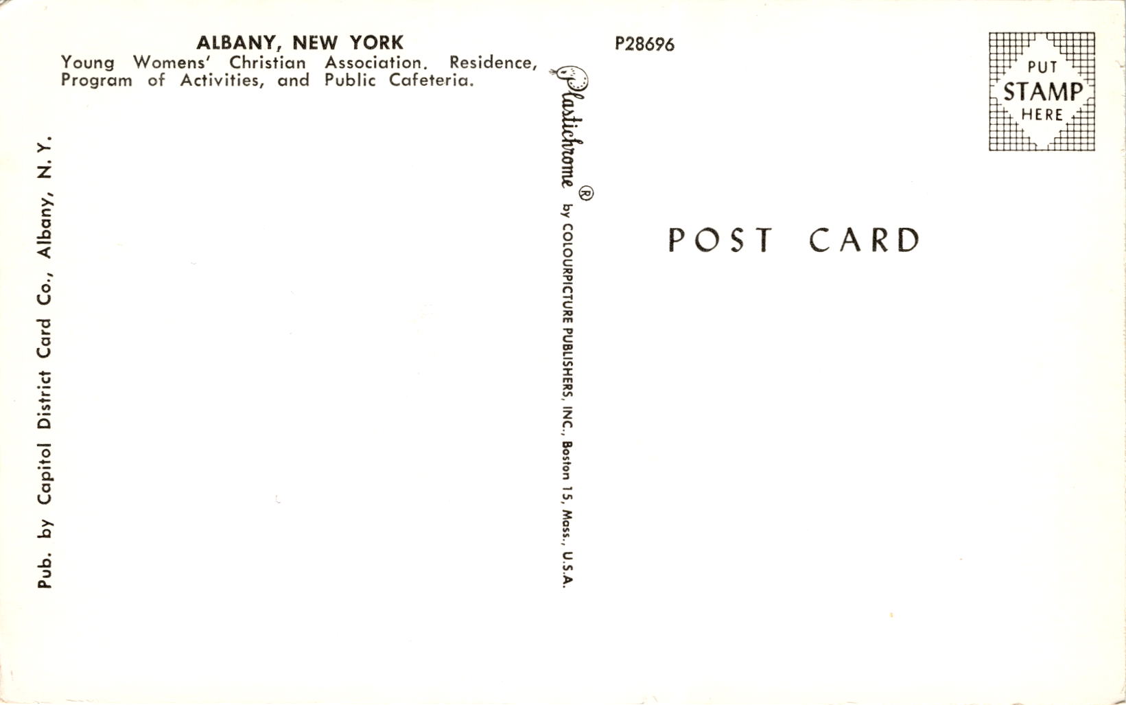 Back of Postcard